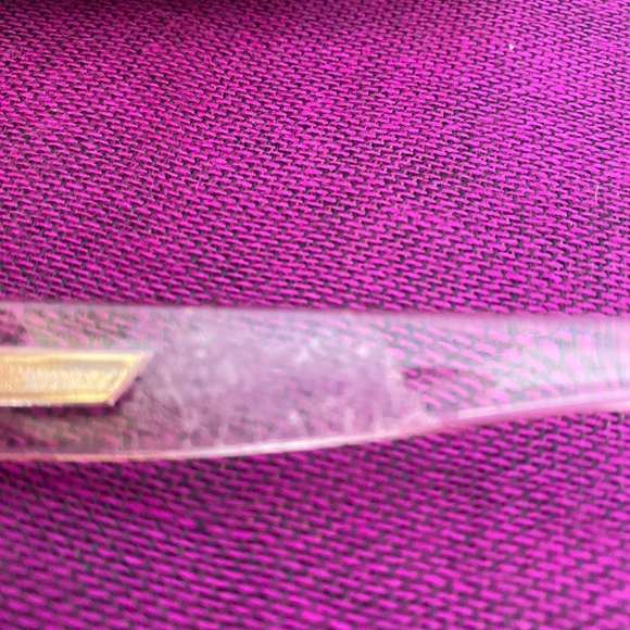 Oversized Pink sunglasses and pink snakeskin hard case - Picture 13 of 13